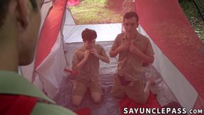 Joshua Kelly gives scout twinks a naughty action better than a hike