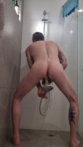 Jerking in the shower