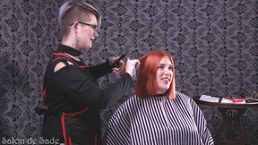 CAUGHT JERKING IN SALON BY TWO SUPERIOR FEMALES