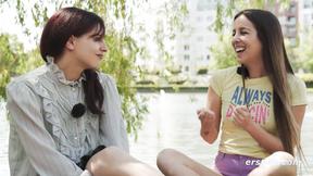 ”Ersties - Hot Brunette Linzi Fingers Her Friend Cashley.”