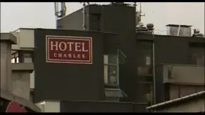 Pilot and stewardess get naughty in hotel room