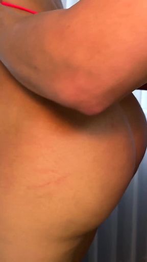 Big ass Latina takes it in both holes
