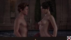 MILF and Teen Harem Slaying Big dick in Treasure of Nadia