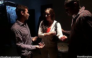 Huge tits stripper interracial gangbang