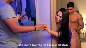 Voluptuous Stepmom Gives in to Late-Night Tension and Passion