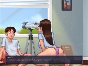 Summertime saga: Jenny finally fucked me on webcam