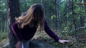 I fucked a stranger in the woods to help her &ndash; public sex