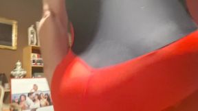 Red Bulging in Spandex