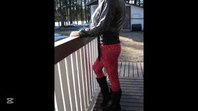 Me walking in sexy outfit