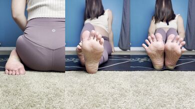 Pregnant Yoga Instructor JOI