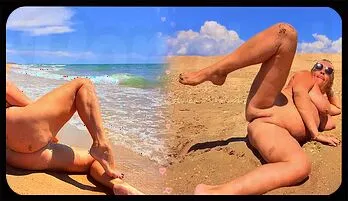 Beach Anal Adventure with a Mature Star hot video selection