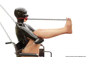 Slave Blindfolded in a Wheelchair Hardcore BDSM Animation