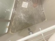 The shower  time