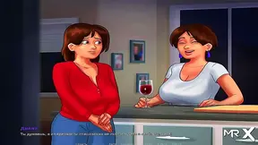 Summer Saga Anime Girl Gives Shower Blowjob For Hot Creampie Action