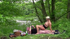 Mandy Mystery, picnic fuck outdoors