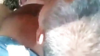 Mature Shirtlifter Otter Suck off in the Forest