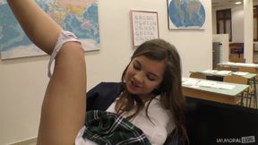 Naughty College Girl Renata Fox Loves Going to Detention