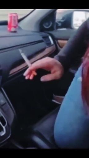 Smoking Blowjob in Car After the First Date