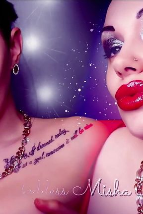 My mesmerizing red lips feel good on my bf cock! Cuckold &amp; humiliation!