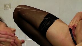 arina andriya, iva zan & markus dupree piss on each other while riding cock