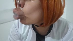 Ahegao Femboy Ben Tennyson Pumping Her Bimbo Lips with Vacuum Machine in Sissyfication and Feminization Program