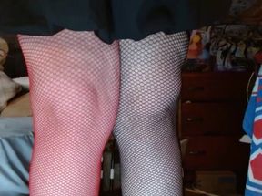 Fat Crossdressing Sissy gets low while dancing