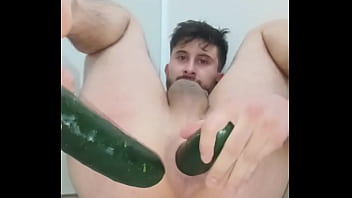 Anal gay doble pepino