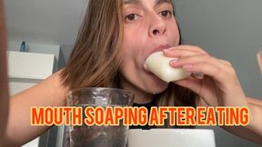 Mouthsoaping after eating