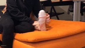 SOCKS OFF AND TICKLED GIRL WITH VERY TICKLISH FEET - MP4 Mobile Version