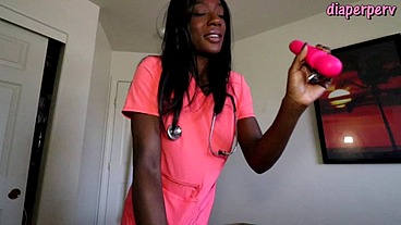 Nurse Paris suppository and messy change