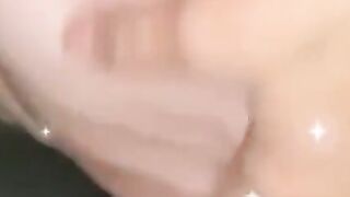 Hottie little white bitch gets banged on here parents bed by a nice little girthy penis