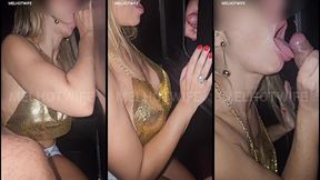 beijando e falando com o corno enquanto chupo varios paus no gloryhole