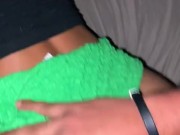 Pareja real tienen sexo amateur Pov hablando sucio y termina con corrida adentro