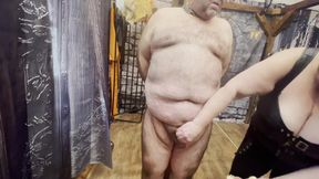 Domina and Booboo with a Doughnut and a Homemade!