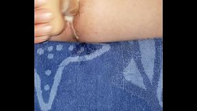 Anal dildo closeup and personal