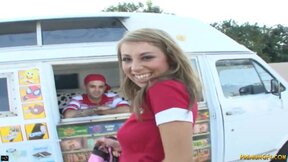 Alyssa Swallowed Big Cock & Banged by Ice Cream guy