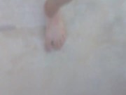 Barefeet And Booty Shorts; Walking Outside (No Audio)