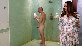 Nuru Massage Helps Her To Seduce Stepson In The Shower
