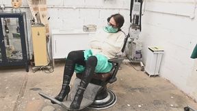 Sexy Dentist in straight jacket