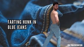 FARTING HUNK IN BLUE JEANS