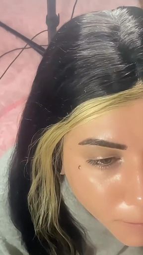 Trans Girl Sucks Dick and Balls and Gets Cum on Her Face