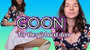 GOON for the Girl Next Door Adorable Gooning Session! Brown haired blue eyed Goddess Vivien will giggle while you goon and stroke for her perfect body and sexy voice!