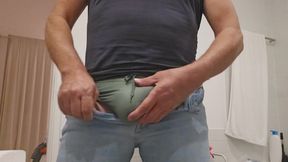 Big bulge swim suit