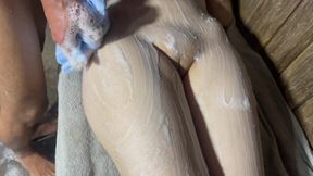 Two lovers had enough of sex in the sauna