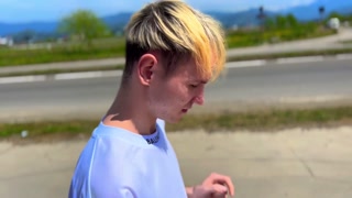 Offered a passerby guy to suck a dick for money in a public place