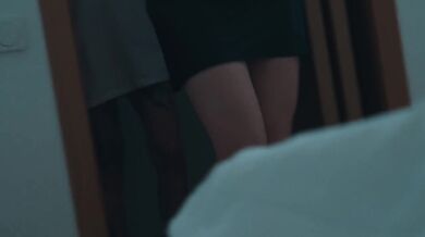 My stepsister's boyfriend creampies me in a hotel bed sharing taboo