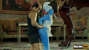 Hot Girl Cosplaying Smurf In The Craziest Pussy Fuck Action