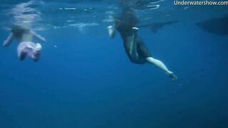 Hot Girls on Tenerife in the Sea