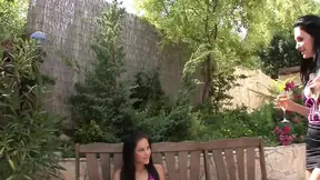 Two Sexy Brunettes Have a Lesbian Fuck Licking and Fingering Pussy