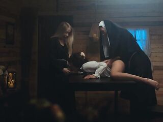 Futanari Nun Three-some Anal - Layla Scarlett & Vixi Rafi & Nata Gold